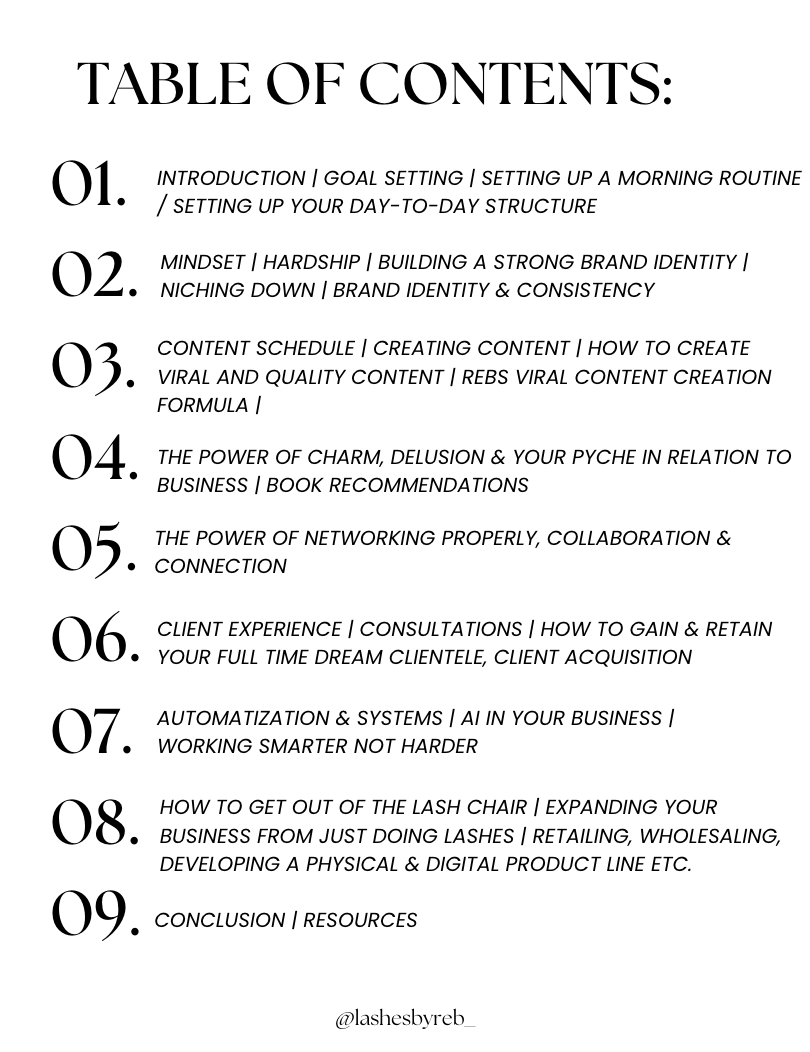 "HOW TO SCALE YOUR BEAUTY BUSINESS" MANUAL